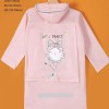 Kids cartoon cat print hooded raincoat, Pink  - size L Brand new 